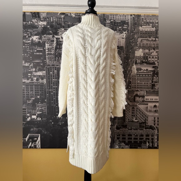 FARM Rio Fringed Cable-Knit Midi Dress - Picture 5 of 7